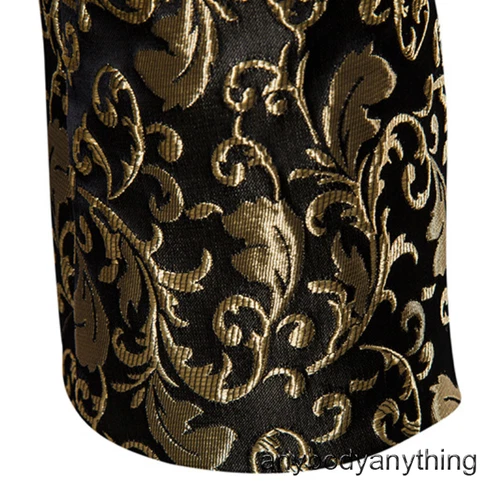 Herren Jacquard Smoking Anzug Sakko Abendessen Party Abschlussball Hochzeit Blazer Jacken Mantel - Bild 6 von 28