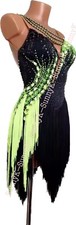 jz Handmade Women Samba Ballroom Swing Salsa Rumba Latin Dance Dress RHYTHM
