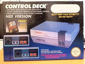 Nintendo NES Console (Boxed, PAL) + Super Mario Bros, 2 Controllers & Cables