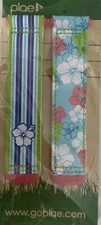 NEW plae Striped Floral Suede set of 2 Tabs Girl Toddler Large