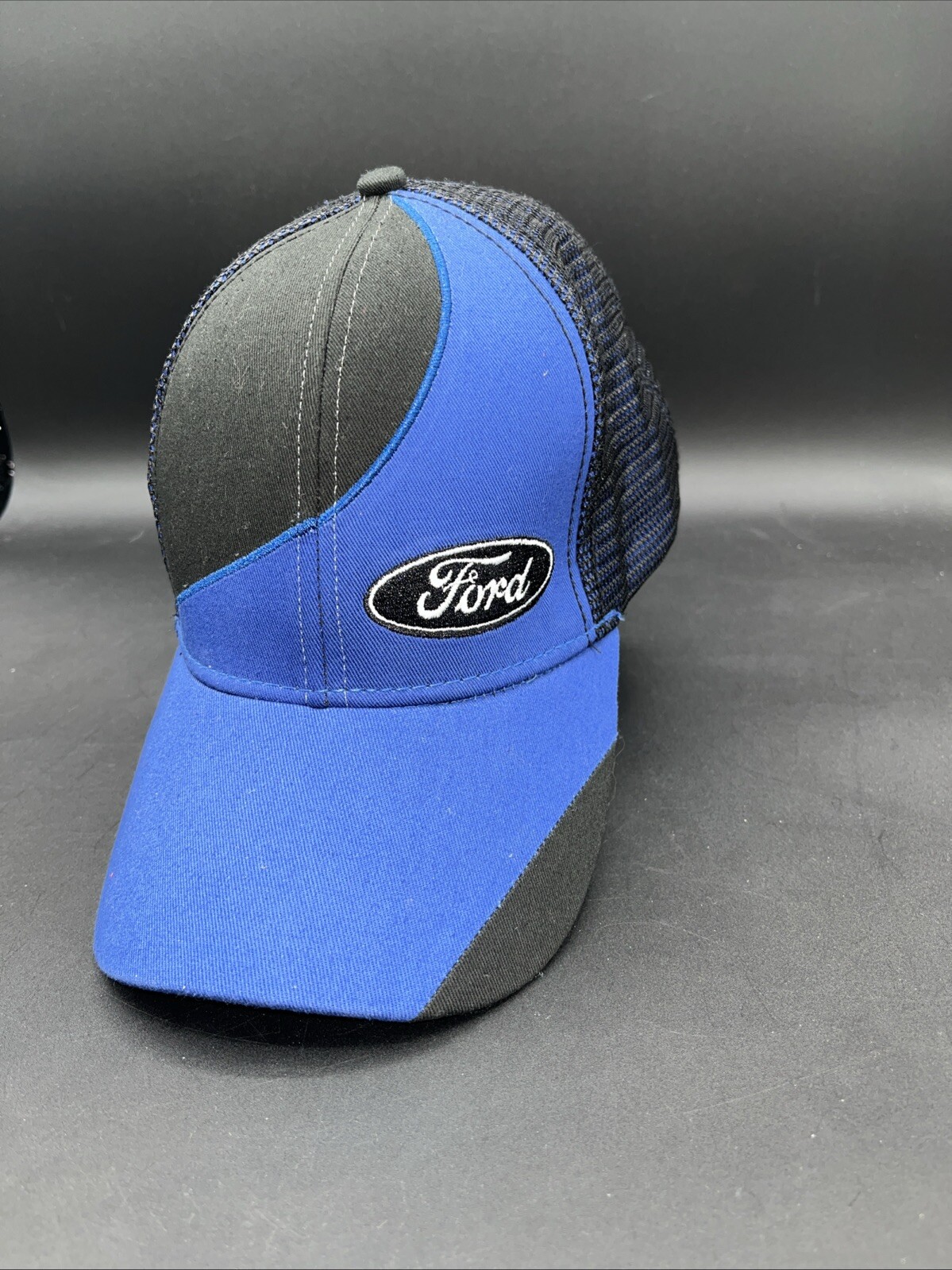 Ford Snapback Ball Cap Blue & Black With Ford Logo