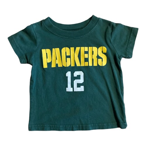 Toddler Packers TShirt Jersey 12 Rodgers NFL Green Bay Size 2 Baby