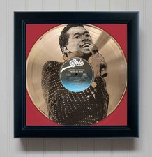 Luther Vandross Never Too Much Framed Gold Etched LP Shadowbox