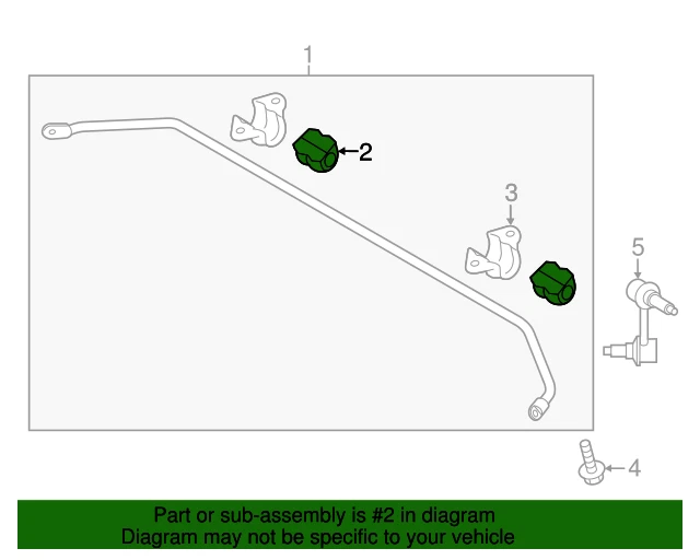 ✅GENUINE✅ Rear Stabilizer Bar Bushings 2PCS for 2009-2024 Hyundai Kia 555133N100 Foto 4 de 4