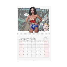 Wonder Woman Wall Calendar - 2026, Home Decor, Gifts for Superhero Fans