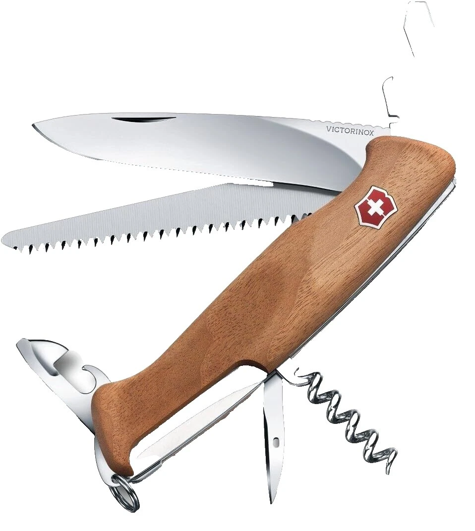 Коллекционные складные ножи с деревянной ручкой из нержавеющей стали Victorinox