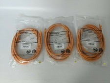 LOT OF 3 MONOPRICE CATEGORY 6 PATCH CORD 3415 14 FT ORANGE
