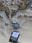 Kim Seybert -Tangier- Gold/Silver Beaded  Holiday Christmas Tree skirt- Sample — photo 10
