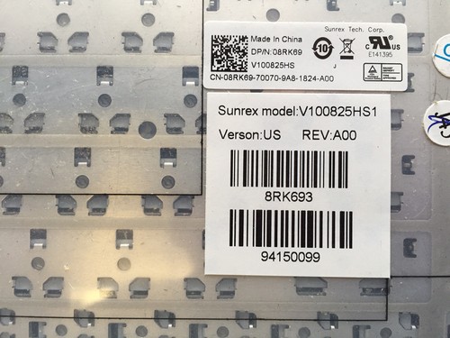 Teclado Dell Studio 1458 CN-08RK69-70070-9A8-1824-A00 Sunrex V100825HS1 - Imagen 3 de 3