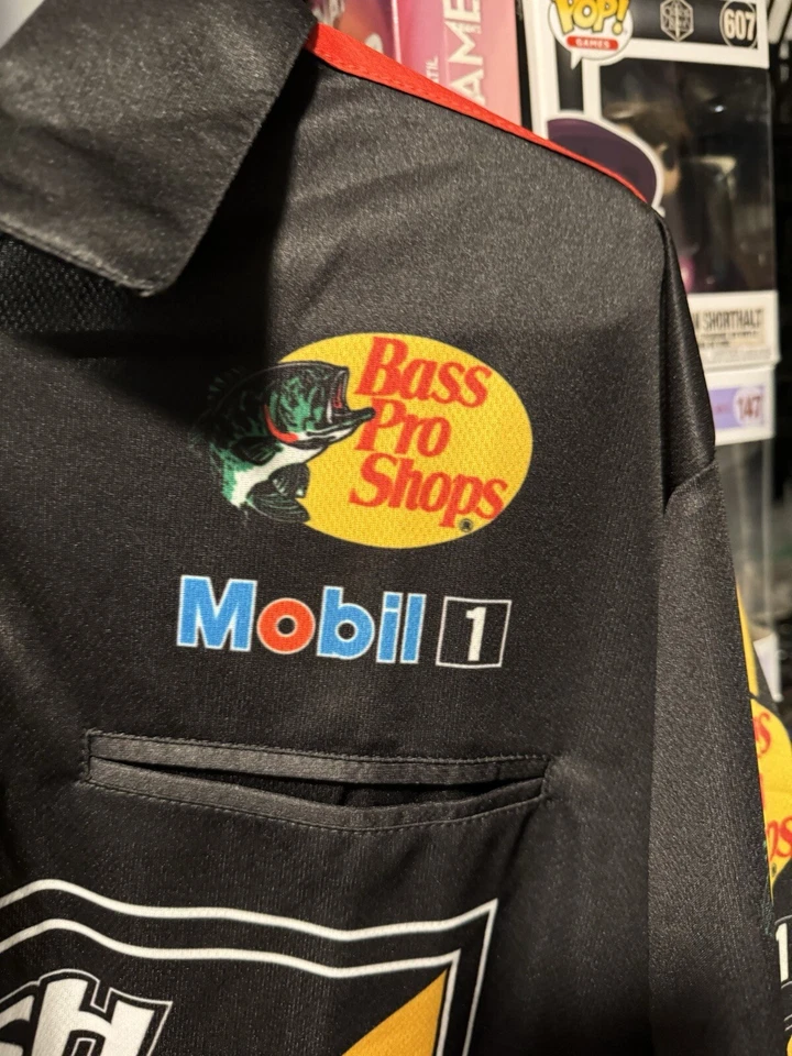 SIMPSON Stewart Haas Racing Pit Crew Shirt Jersey - Mens L - Chevy, Bass Pro - Image 4 of 4