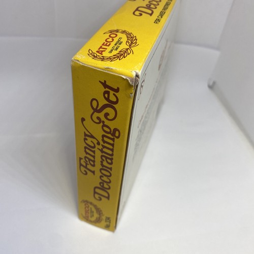 🎀ATECO Vintage Fancy Pastry Cake Decorating 6pc Basic Designs Set NEW IN BOX!!! - Picture 3 of 4