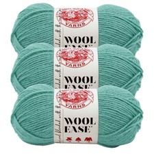  3 Pack Lion Brand Yarn 620-119 Wool-Ease Yarn, Succulent