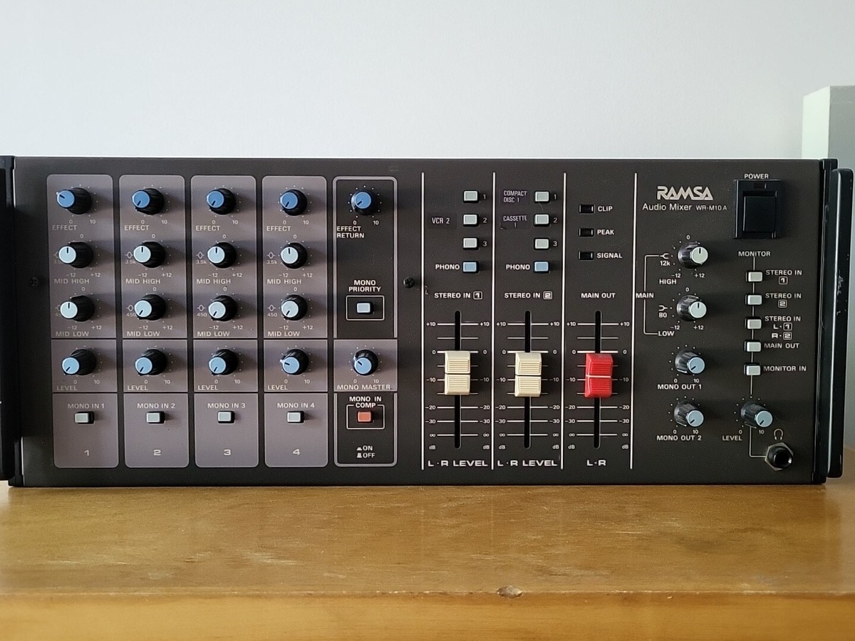 Vintage Ramsa Panasonic WR-M10A DJ Audio Mixer Preamp | eBay