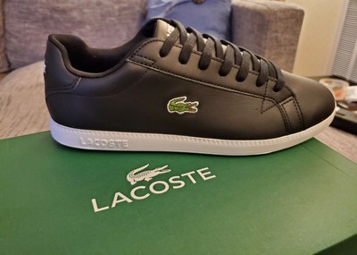 New! LACOSTE Men's Graduate BL Leather Loafer Shoes Sneakers, Black US11 |  eBay