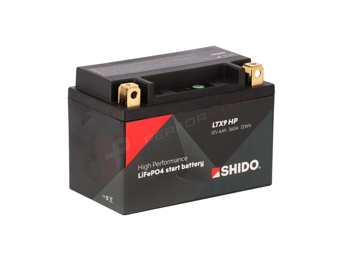 Shido LTX9 High Per Lithium Ion Battery for Triumph Street Triple