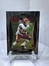 2020 Select Chase Young Premier Level Rookie Card RC #164 Washington. rookie card picture