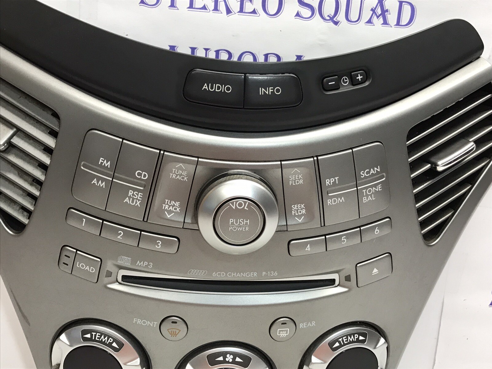 2007 2014 SUBARU TRIBECA DASH CONTROL PANEL 86213XA03A , P136 "G011D