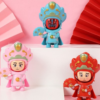  3 Pcs Chinese Face Changing Doll Sichuan Opera Toy Primary School