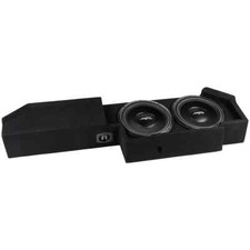 NEW DUAL 12" 2000W MAX LOADED SUB BOX FITS 2019-2025 CHEVY SILVERADO DOUBLE CAB