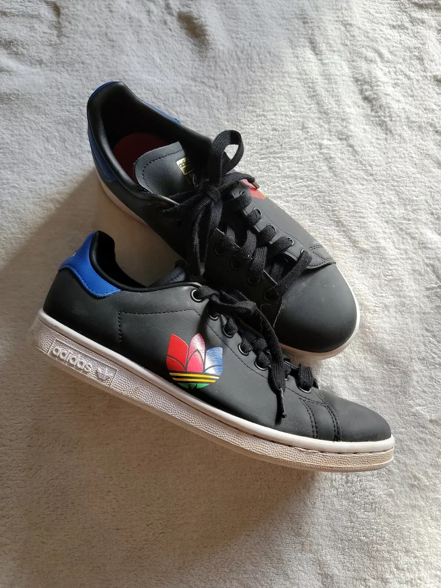 Adidas Stan Smith Womens Shoes Size 7.5, Black/White. OB | eBay