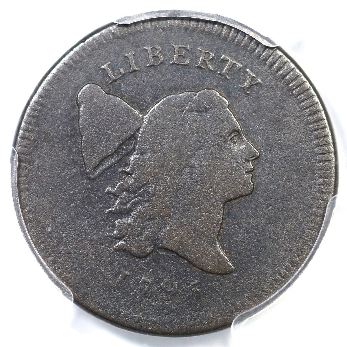 洋楽 serebro 1795 C-6b R-6 PCGS F Details Pl Edge, No Pole Liberty Cap Half