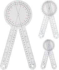 Goniometer Set 3 Pieces of 6/8/12 Inch Occupational Physical Therapy Protractor