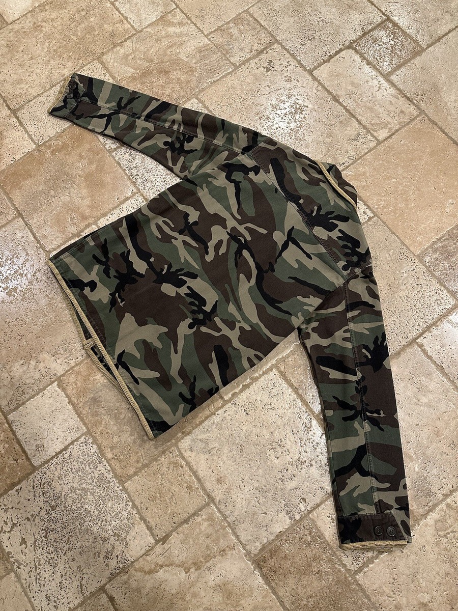Saint Laurent x Hedi Gold Trimmed M65 Military Camo Jacket | eBay