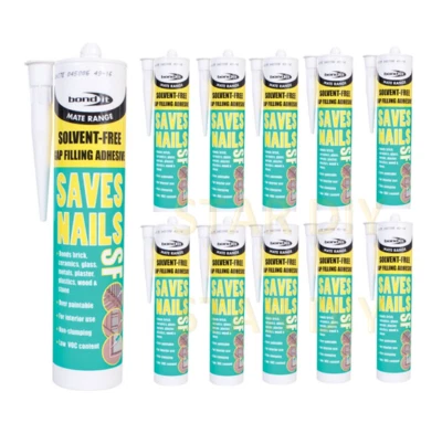 BOND IT No Nails General Purpose Adhesive Glue Tube For Bathroom Panels Wall Cladding