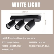 Image of 3 Way Adjustable GU10 Bulb Light Spotlight Ceiling Light Kitchen Hallway Bedroom