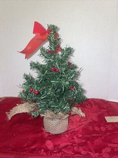 11 Inch Red Berries Christmas Tree Artificial...