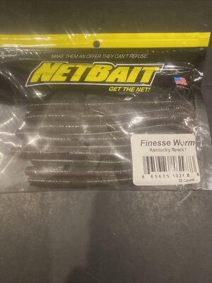 NetBait 4.75  Finesse Worm Kentucky Special