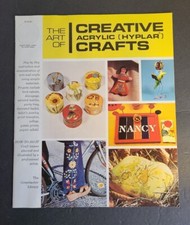 VTG The Art of: Creative Acrylic Hyplar Crafts  B435 The Grumbacher Library