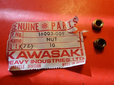 NOS NEW OEM KAWASAKI 1974-76 KX250 F11M CABLE ADJUSTER LOCK NUT