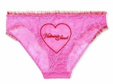 VICTORIA'S SECRET DREAM ANGELS CHANTILLY LACE CHEEKY PANTY LOGO SIZE MEDIUM NWT