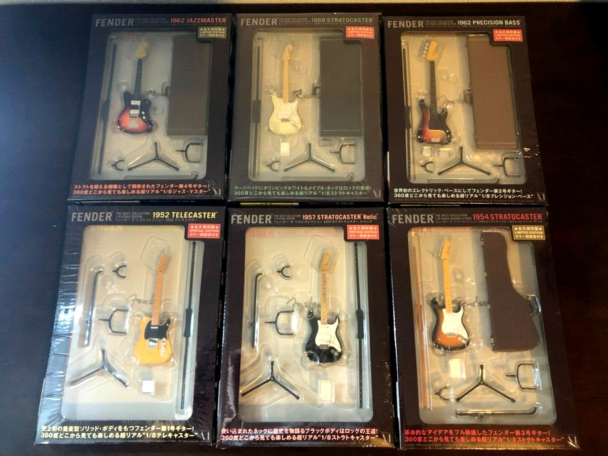 Fender The Best Collection  set of 6  complete   1952 〜 1968 　from Japan