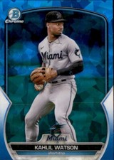 2023 BOWMAN CHROME PROSPECT SAPPHIRE MIAMI MARLINS - KAHLIL WATSON #BCP-147