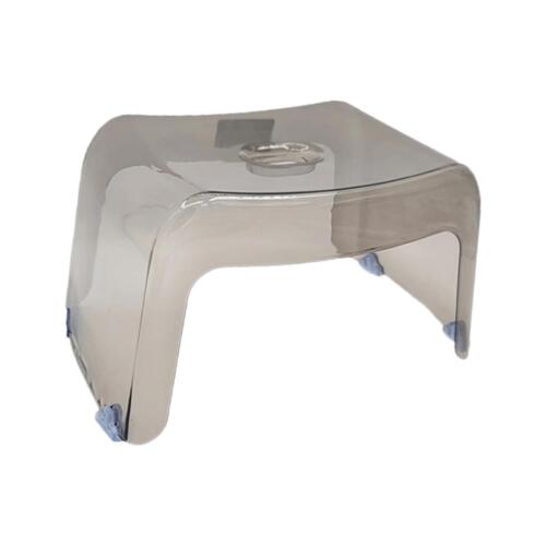 Shoe Changing Stool Small Transparent Lightweight Portable Shower Stool Toilet - Picture 6 of 9
