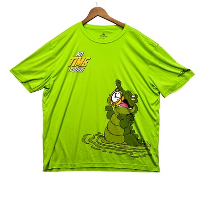 runDisney No Time To Quit Peter Pan T Shirt Top Run Disney Adult Wicking  2XL