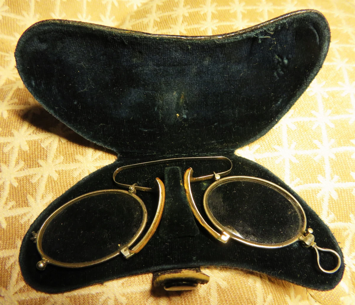 Étui à Lunettes Vintage Coque Plastique Transparent - Ancien, étiquette Shell, Fait En France