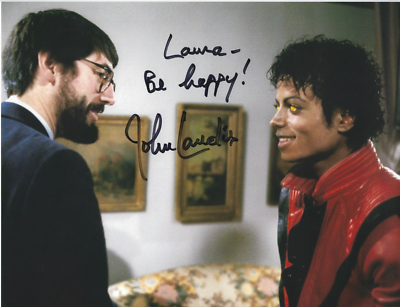 JOHN LANDIS Director Producer Signed 8.5 x 11 Photo THRILLER