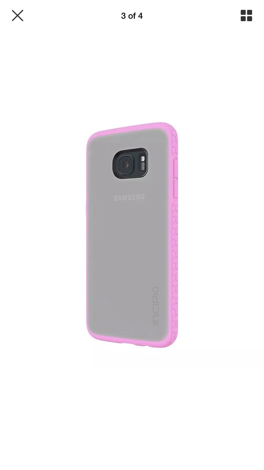 Nueva Funda Original Incipio Octano Escarcha/Rosa Para Samsung Galaxy S7 Edge Foto 4 de 4