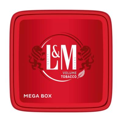 L&M Volume Tobacco Red Zigarettentabak Mega Box 185 Gramm