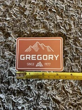 Gregory Red Logo Since 1977 Sticker/Decal Outdoor Backpacking Hiking Apx 3.5”