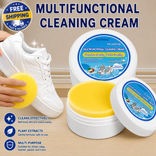 Shoe Cleaning Cream with Sponge Multi-Functio...