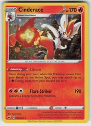 Cinderace 034/202 Sword & Shield Base Set Cosmos Holo Promo