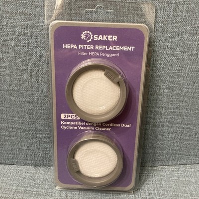 Saker HEPA FILTER REPLACMENT CYCLONE VACUUM CLEANER  Brand New Sealed 2 Count