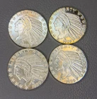 Golden State Mint 1929 Liberty ONE TENTH Troy Oz .999 Pure Silver lot of 4