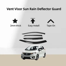 Side Window 2mm Visor Sun Rain Deflector Guard 4-Pieces for Honda Fit 2015-2019