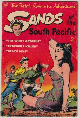 Toby Press - SANDS OF THE SOUTH PACIFIC (1953) #1 - Grade 3.75 - Comic Book