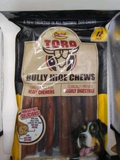 Cadet Toro Bully Hide Chews All-Natural Dog Chews, 12 Bully Sticks 1 pck